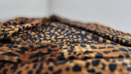 Sortie De Bain Femme LEOPARD 100% coton 02-Pieces