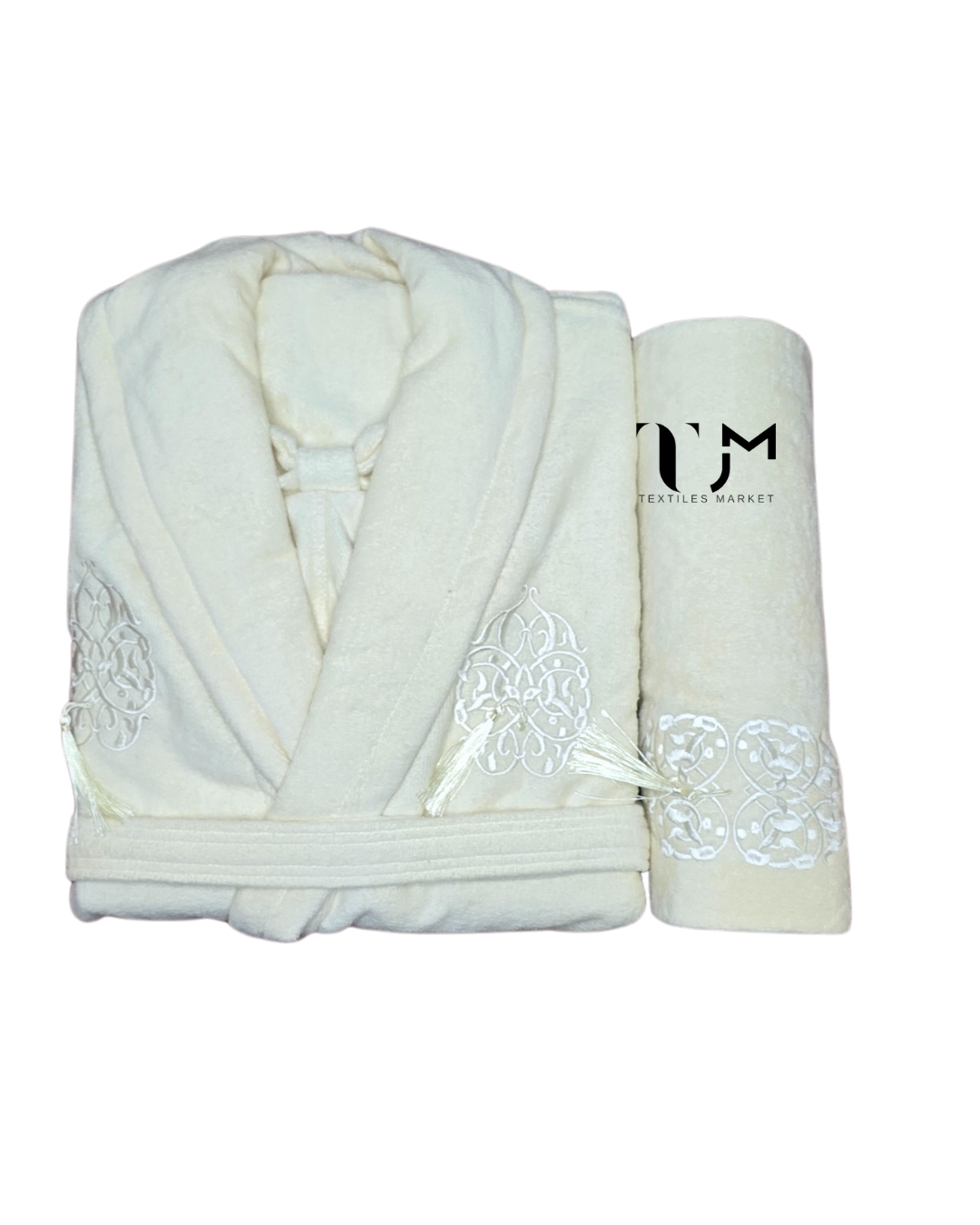 Sortie de bain brodé oriental 4Pieces